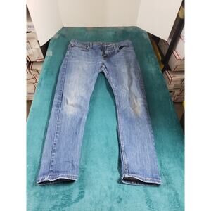 Levis Jeans Size 34x30 Mens Blue Pant Stretch Denim Red Tab Medium Wash Straight